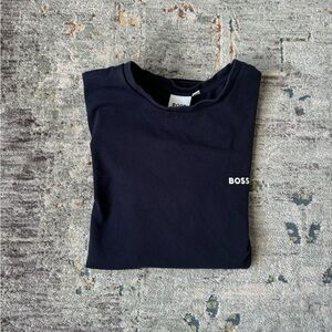 Boss short sleeve t-shirt in navy blue size 12